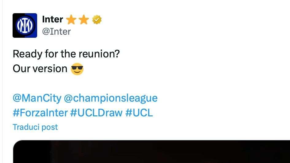 Inter e City ancora rivali, i nerazzurri lanciano la provocazione agli Oasis: "Pronti per la 'nostra' reunion"