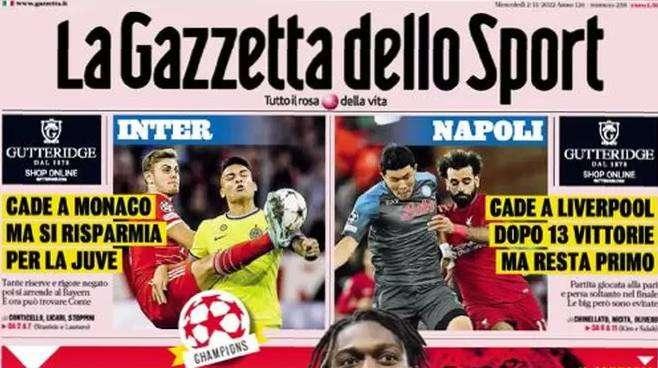 Prima GdS - L'Inter cade a Monaco, ma si risparmia per la Juve 