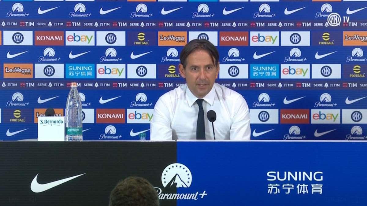 Inzaghi in conferenza: "Correa in panchina non è una scelta di mercato. Variante araba? Non sappiamo cosa succederà"