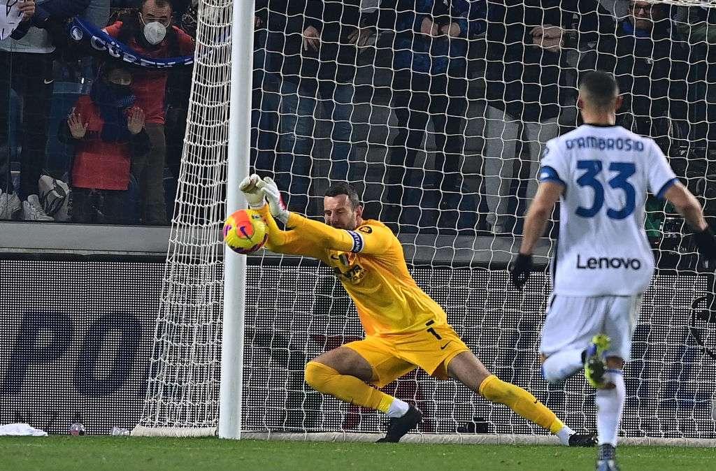 Super Handanovic contro l'Atalanta: FIFA22 lo inserisce nel Team of the Week