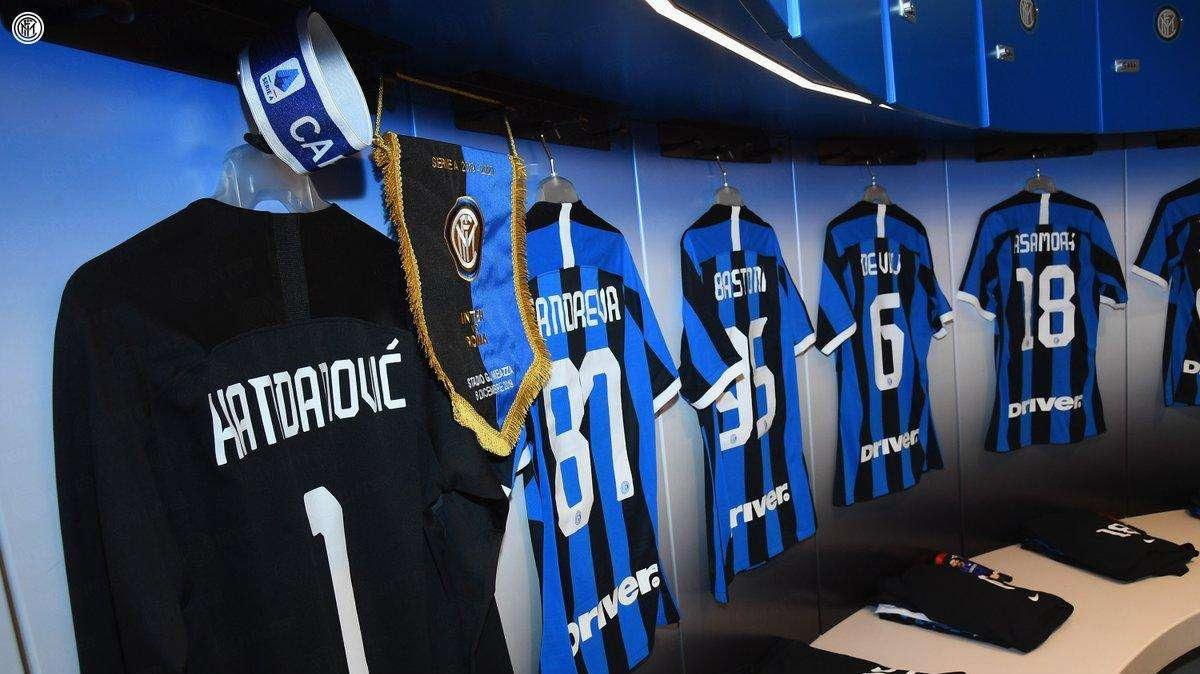 Inter-Roma, spogliatoio pronto: le immagini delle maglie dei nerazzurri