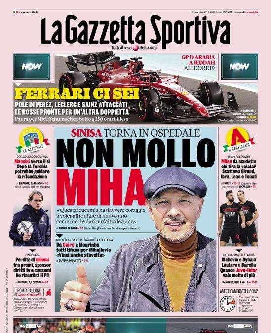 Prima GdS - Non mollo Miha. Quando Juve-Inter vale molto di più
