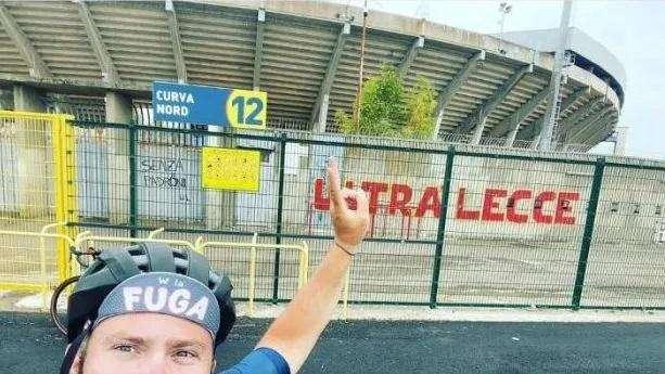 Il Giro d'Italia di Francesco Tosato: da Mantova a Lecce in bici per vedere l'Inter