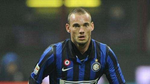 Sneijder nervosissimo e amareggiato al via del Mare