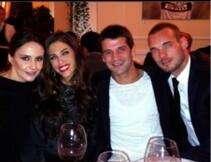 FOTO - Yolanthe: "Bella cena con Wes e Chivu"