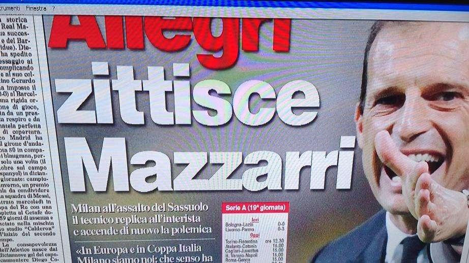 CdS - Allegri vs WM: "Milano siamo noi. In Europa..."