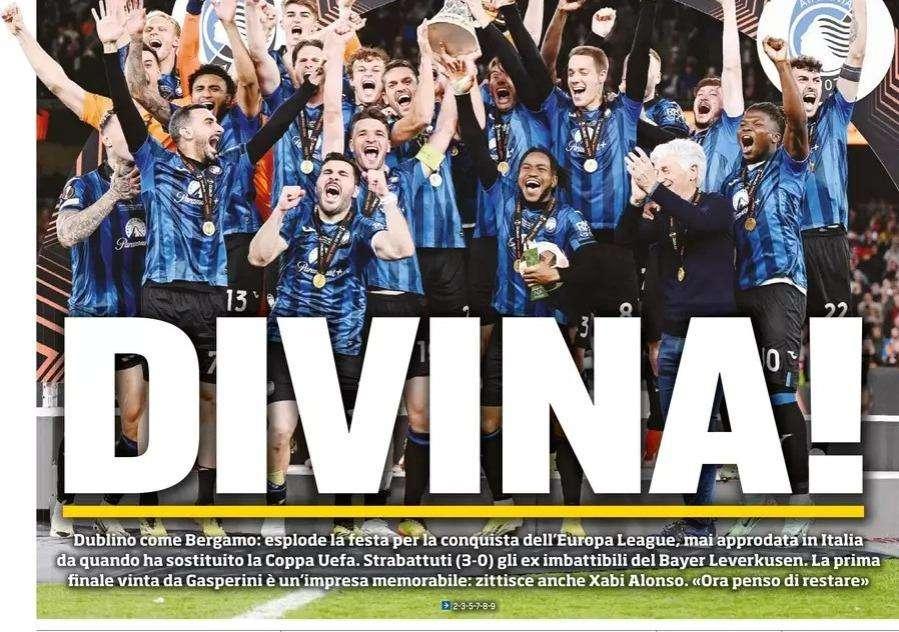 Prima TS - Divina. Forte e bella da impazzire: l'Atalanta è nella storia