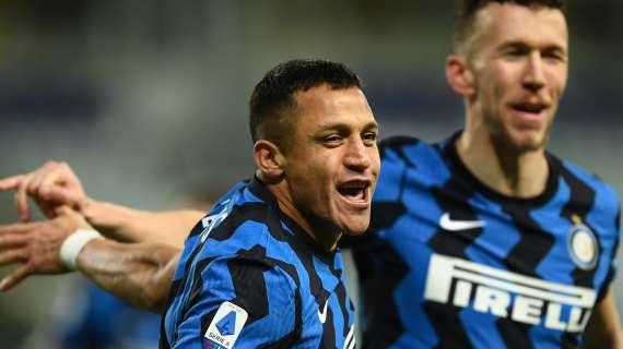 Sanchez spinge l'Inter lassù nel segno di Bam Bam. Conte non si vuole voltare, Hakimi testimonia la maturità