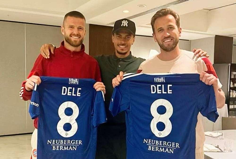 FOTO - Inter-Bayern Monaco, Dele Alli passa a trovare i vecchi compagni tra i bavaresi