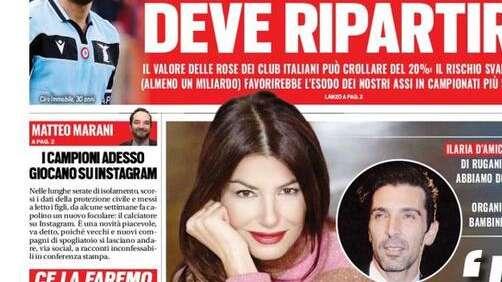 Prima pagina TS - Colpo Inter, sì di Kumbulla. Ciao Ciao Napoli