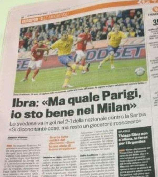 FOTO - Ibra dixit: "Ma quale Parigi, sto bene al Milan"