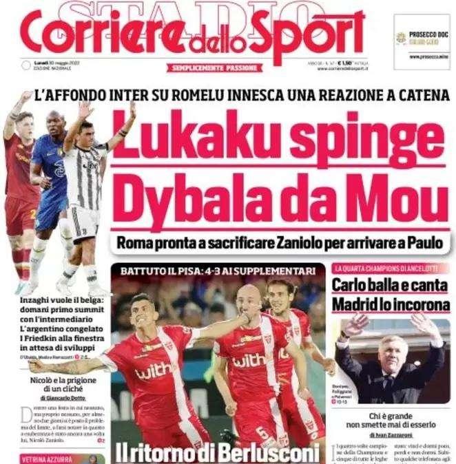 Prima CdS - Lukaku spinge Dybala da Mou