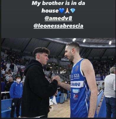 Della Valle resta a Brescia, Bastoni lo omaggia: "My brother is in da house"