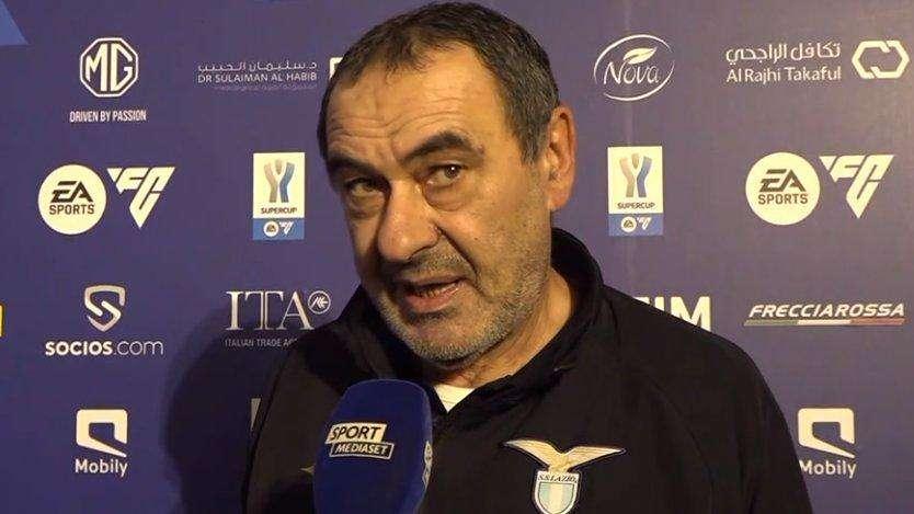 Lazio, Sarri: "Non firmo per andare ai rigori. Se l'Inter vuole vincere, dovrà fare fatica"