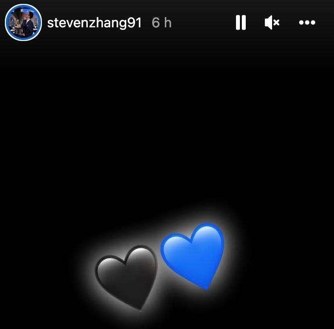 Il messaggio d'amore notturno di Zhang: un cuore nero e uno azzurro per la sua Inter 