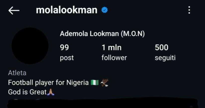 No all'offerta dell'Inter, Lookman cancella del tutto l'Atalanta dal proprio profilo Instagram