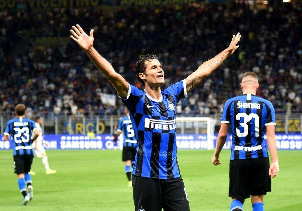 Dopo il BVB, il Parma: Candreva in gol in due match consecutivi per la prima volta con l'Inter