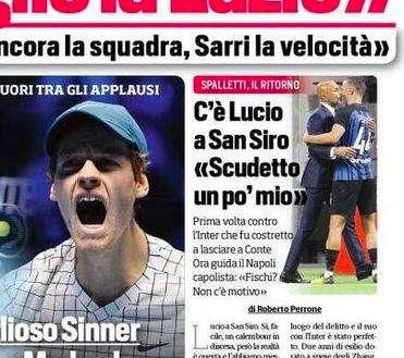 Prima CdS - C'è Lucio a San Siro: "Scudetto un po' mio"