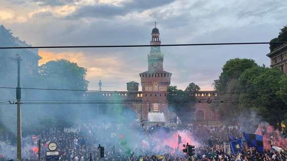 Piccoli tafferugli durante la festa Scudetto a Milano, otto identificati. La Questura: "Nessun danno"