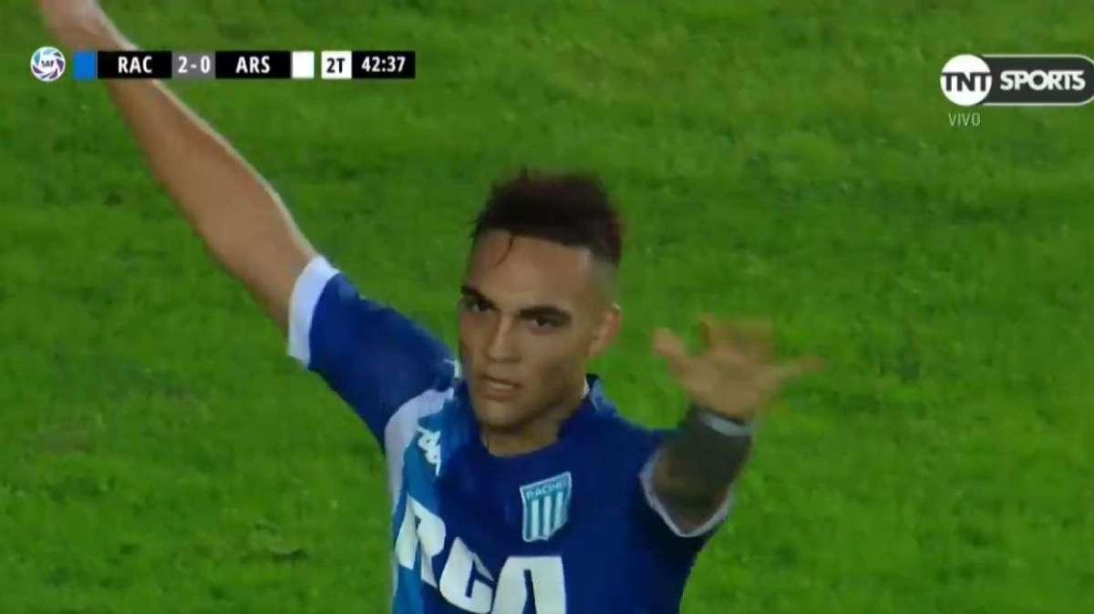 VIDEO - Lautaro è una sentenza: gol anche contro l’Arsenal Sarandì, 2-0 Racing