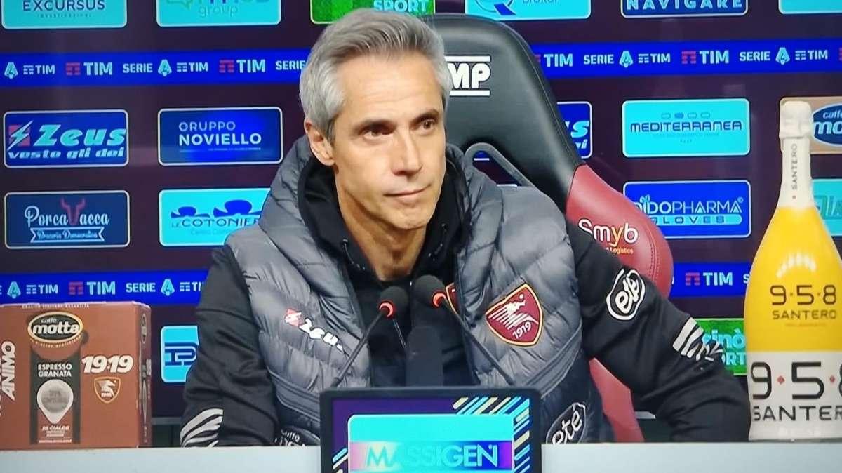Salernitana, Sousa in conferenza: "Abbiamo capito quando andare a riprenderla, il lavoro paga sempre"