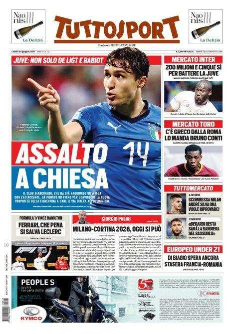 Prima TS - Mercato Inter: 200 milioni e cinque sì per battere la Juve