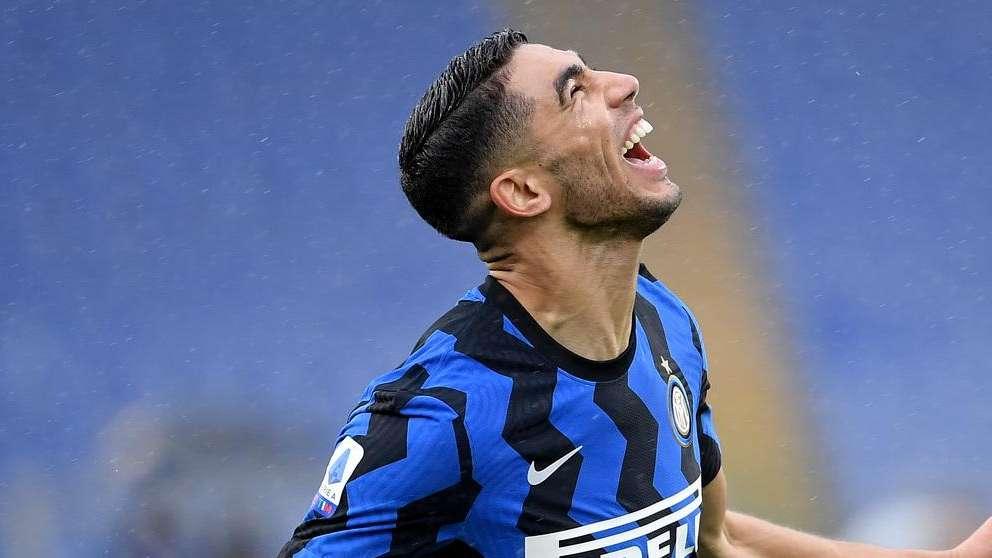 Hakimi ripensa alla griffe di lusso in Roma-Inter 2-2: "This feeling"