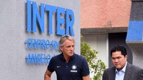 GdS - Mancini sereno prima dell'incontro con Thohir