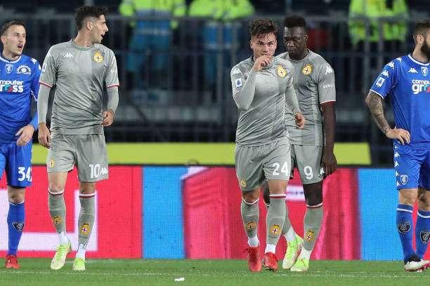Bianchi sul viale del tramonto riprende l'Empoli: il Genoa fa 2-2 al Castellani