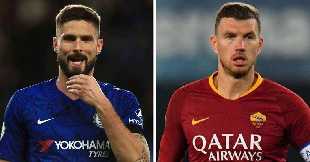 TS - Quarta punta: il preferito di Conte resta Dzeko, ma risale l'opzione Giroud