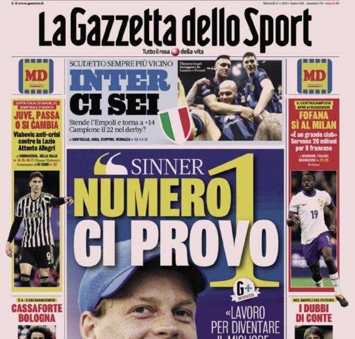 Prima GdS - Inter, ci sei. Stende l’Empoli e torna a +14. Campione il 22 nel derby? 