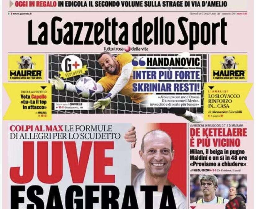 Prima GdS - Handanovic: “Inter più forte. Skriniar resti!”