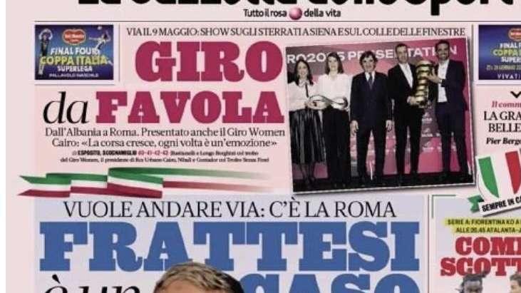  Prima GdS - Frattesi è un caso: vuole andare via, c’è la Roma. E l’Inter è irritata