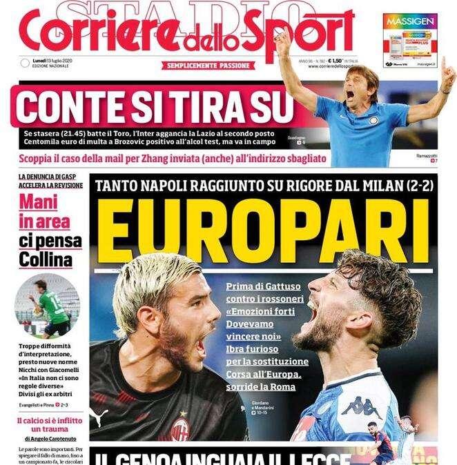 Prima CdS - Brozovic multato, ma va in campo. Scoppia il caso della mail per Zhang