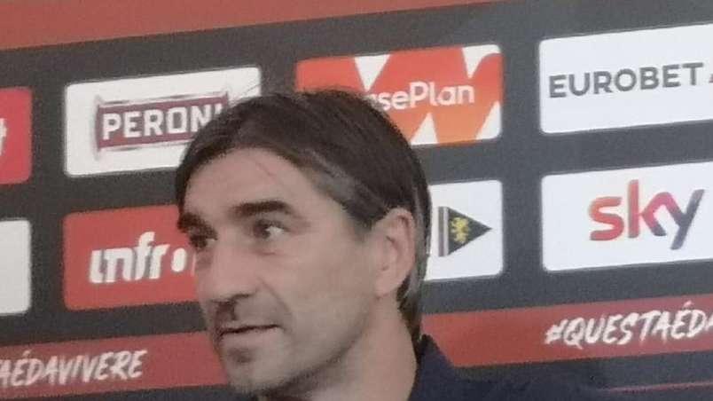 Genoa, Juric: "Abbiamo un calendario difficilissimo. Radu o Marchetti? Sono portieri diversi, devo decidere"