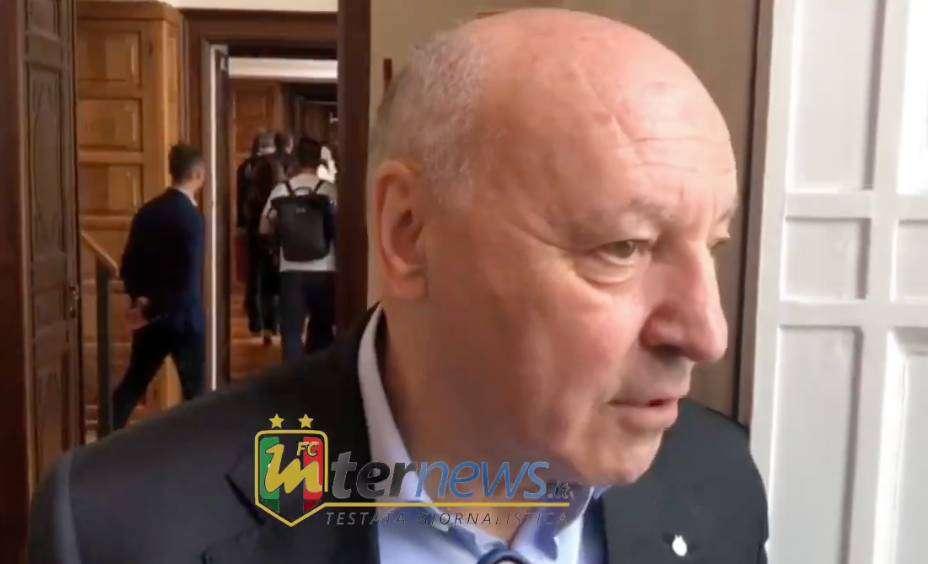 VIDEO - Marotta: "La proprietà vuole fortemente lo stadio. Derby? Capita..."