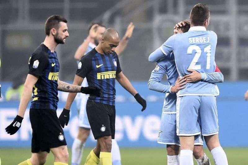 Inter-Lazio - Miranda è da 5, il 4 di Guida lascia perplessi. Perisic e Felipe Anderson, l'impegno vale 6 e 7