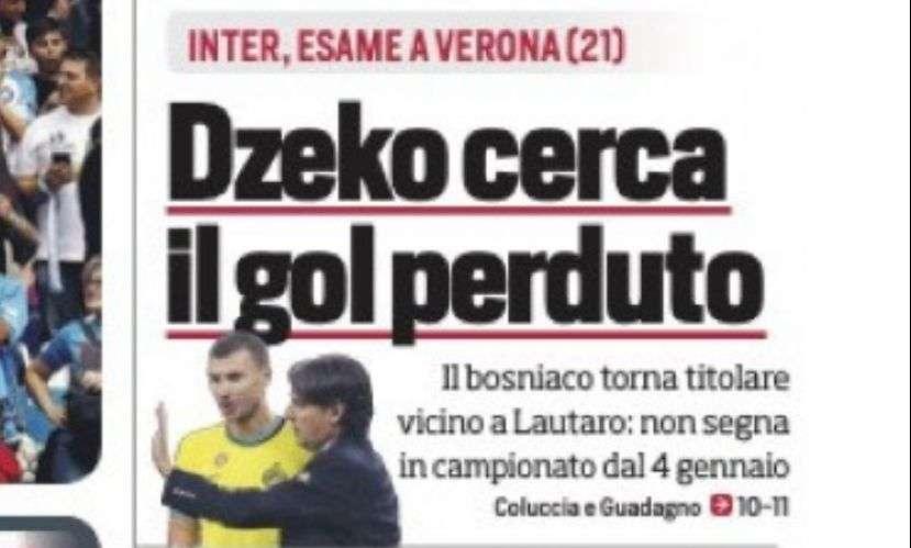 Prima CdS - Dzeko cerca il gol perduto. Il bosniaco torna titolare vicino a Lautaro