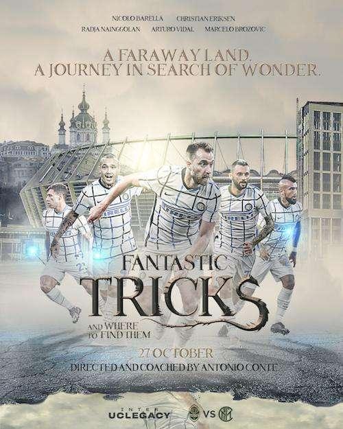 'Fantastici trucchi e dove trovarli': Eriksen&Co. sulla locandina da film per Shakhtar-Inter