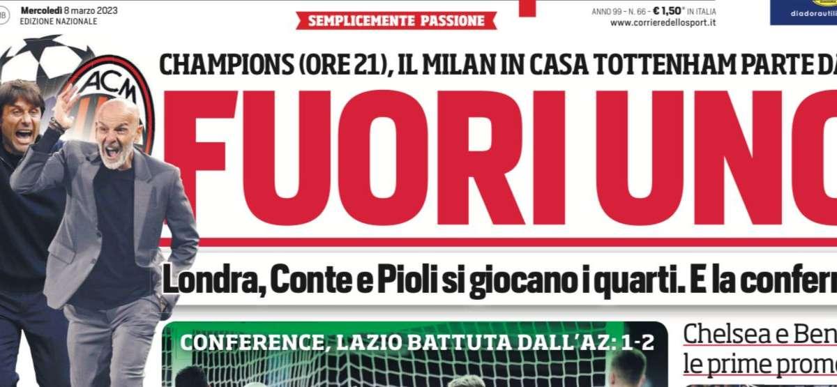 Prima CdS - Fuori uno. Conte e Pioli si giocano i quarti e la conferma