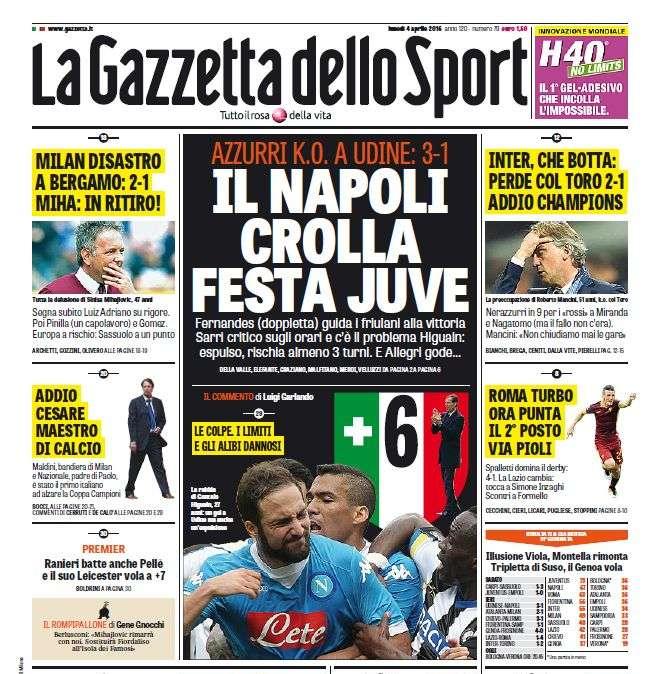 Prime pagine - Inter, che botta: addio Champions