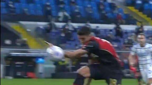 L'episodio fantasma: nessuno ha visto il braccio di Ghiglione su cross di Perisic. E all'Inter manca un altro rigore