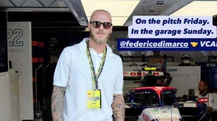 Tutti al Gp di Monza, Dimarco special guest di Visa RB: "Venerdì in campo, domenica in garage"