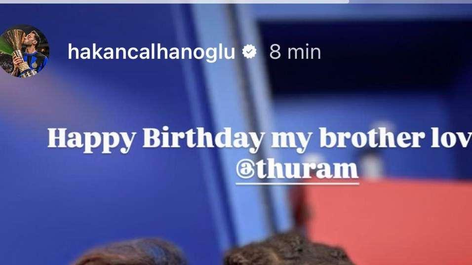 Allenamento e compleanno insieme, Calhanoglu celebra Thuram: "Happy birthday, I love you"