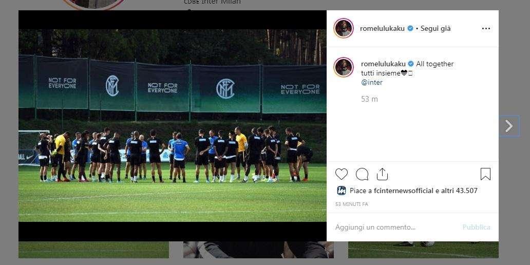 Lukaku non vede l'ora di iniziare la stagione: "Tutti insieme"