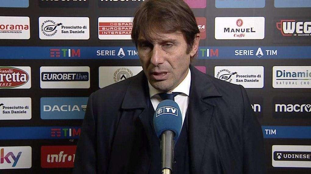 Conte a InterTV: "L'Udinese ha fatto la sua gara, serviva più precisione sotto porta. Ora testa al Milan"