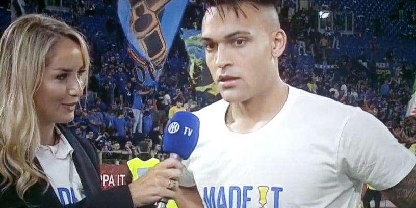 Lautaro a ITV: "Coppa meritata, ora testa al campionato. Inter davvero importante per me e per la mia famiglia"