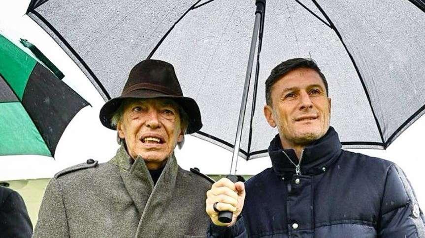 Zanetti, foto con Moratti durante la visita alla Pinetina. Il vp sui social: "Non servono parole"
