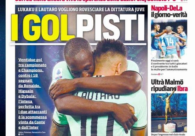 Prima CdS - I golpisti: Lukaku e Lautaro vogliono rovesciare la dittatura Juve