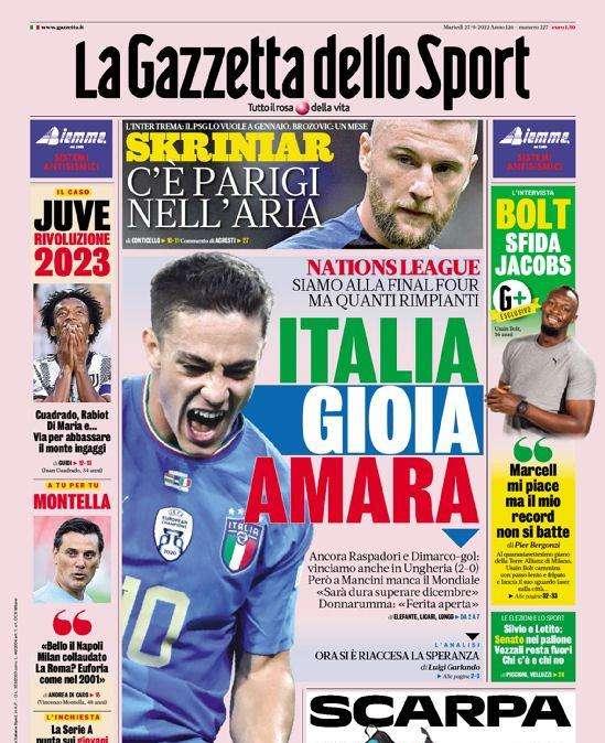 Prima GdS - Skriniar, c'è Parigi nell'aria: l'Inter trema, il Psg lo vuole a gennaio